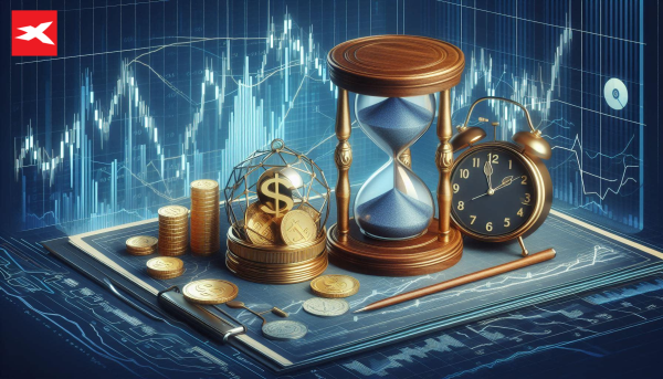 grafico investimenti clessidra tempo orologio