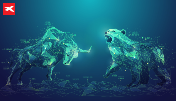 orsi e tori che rappresentano il trading Forex